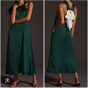 Green Midi Length Maeve Anthropologie Dress